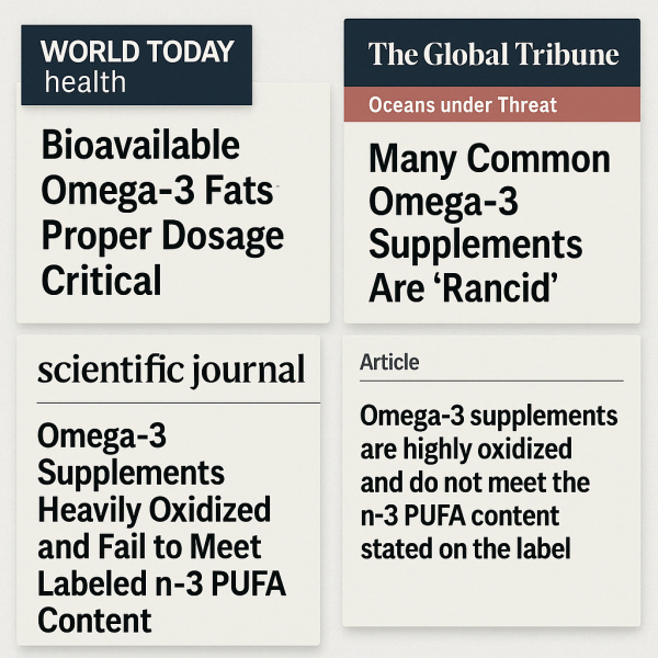 Documented issues with Omega-3 supplements